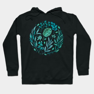 Teal Garden Hoodie